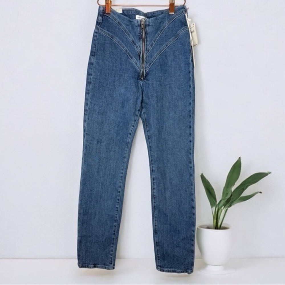 NWT Good American Corset Good Classic High Rise Straight Leg Jeans INDIGO 172